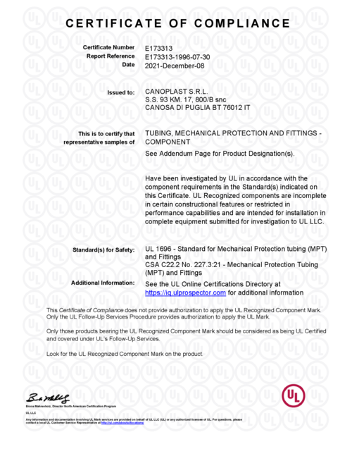Certficato UL GUAINE E173313-2021.pdf